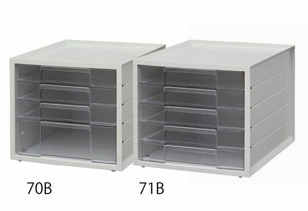 【メーカー在庫あり】 エスコ ESCO 276x335x 252mm/ 4段 レターケース EA954JA-70B HD店