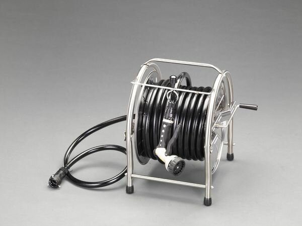 【メーカー在庫あり】 EA124HH-30 エスコ ESCO 15/20mmx30m 散水ホースリール(ステンレス製)