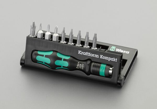 【メーカー在庫あり】 EA550BP-9A エスコ ESCO [+ Torx]ドライバービットセット(ハンドル付)(4.0)