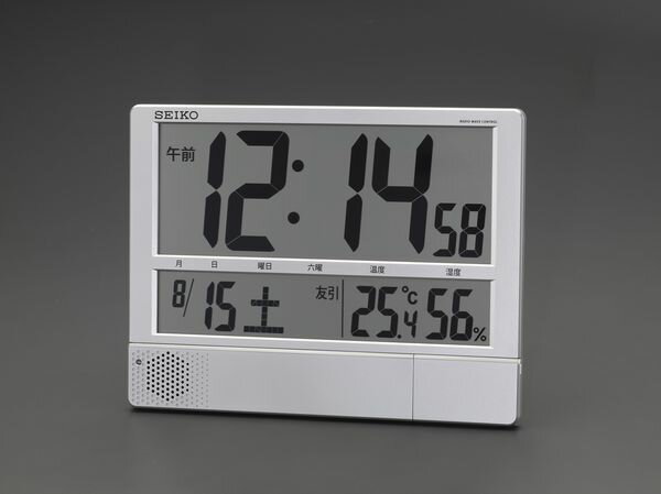 【メーカー在庫あり】 EA798CS-54B エスコ ESCO 294x386x31mm [電波] 掛・置兼用時計(大型)
