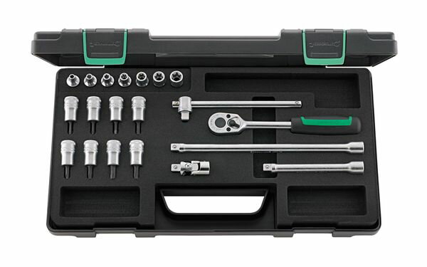 【メーカー在庫あり】 EA617CC-12A エスコ ESCO 3/8"sq トルクスレンチセット