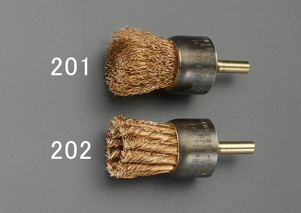 【メーカー在庫あり】 EA642KE-201 エスコ ESCO 25mm/6.35mm 軸付ワイヤーブラシ(...