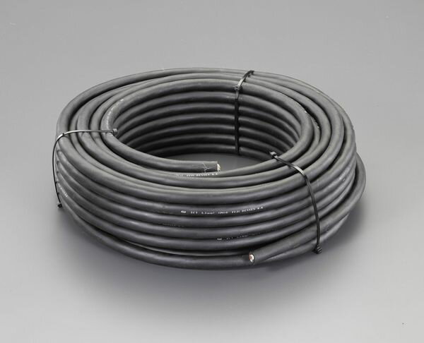 【メーカー在庫あり】 エスコ ESCO 600V/17A/ 50m ゴムキャブタイヤケーブル(4芯) EA940AG-405A HD店