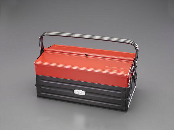材質：スチール南京錠取付穴：φ7mmサイズ(W×D×H)：内寸：200×395×75mm外寸：410×220×200mm重量：4.2kgハンドルが倒れ、天井がフラットになる為、かさばらず収納可能。取手が大きく、持ち運びに便利。小物の収納に便利な仕切り板付。EA504AE-2楽天 HD店　