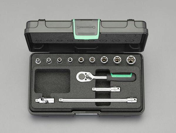 【メーカー在庫あり】 エスコ ESCO 1/4インチsq ソケットレンチセット EA617BC-5A HD店