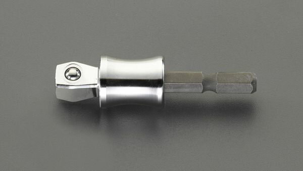 六角シャンク：1/4”首振り角度：10°保障トルク：75N・m差込角：1/2”外径：16mm全長：63.5mmインパクトドライバー対応首振り角度10°と固定(直線)状態を使い分けることができます。EA618AX-404楽天 HD店　