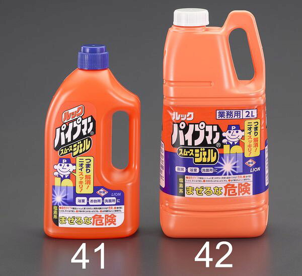 内容量：2Lジェルタイプかけた部分が分かりやすい黄色い液色付着性の高いジェルで、ヌメリや髪の毛を強力に溶かして落とします。刺激臭を抑えたマイルドな臭いアルカリ性EA922KR-42楽天 HD店　
