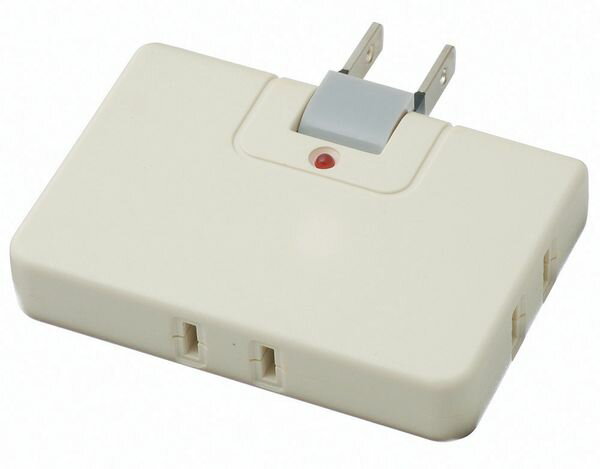 【メーカー在庫あり】 エスコ ESCO AC125V/15A 3口コーナータップ(雷サージ対応) EA940CD-24A HD店