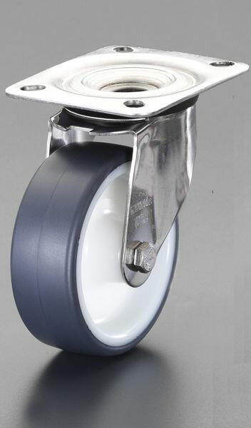 【メーカー在庫あり】 エスコ ESCO 100mm キャスター(自在金具・ステンレス製) EA986LD-100A HD店