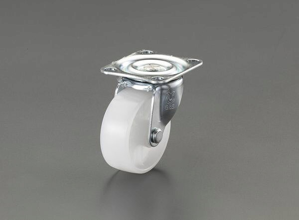 材質：金具：スチール、車輪：ナイロン仕様：自在ストッパー無車輪径×幅：65×25mm全高：80mm耐荷重(kg)：55穴径(P)：8.8mmX×Y：55×28mmA×B：70×47mmEA986PF-61楽天 HD店　