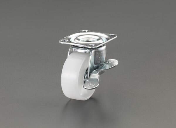 【メーカー在庫あり】 エスコ ESCO 75mm キャスター(自在金具・ブレーキ付) EA986PF-72 HD店