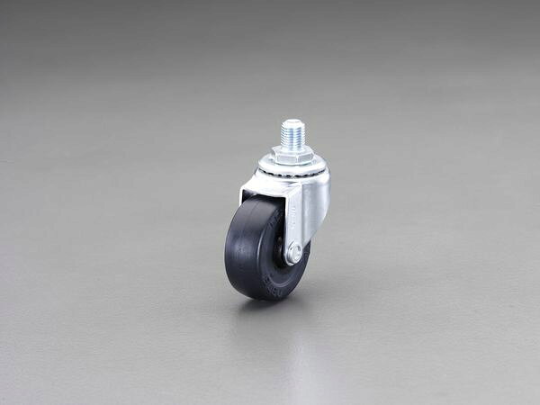 材質：金具：ユニクロムメッキ、車輪：ゴム仕様：自在ストッパー無車輪径×幅：100×25mm取付高(H)：126mmねじサイズ：M12×25mm耐荷重：50kgEA986PT-125A楽天 HD店　