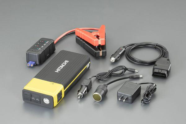 充電時間：約6時間USB出力：2A×2系統内蔵バッテリー：3.2Vリチウムイオン(16Ah)入力電源：DC15V出力電圧×定格出力(シガーソケット)：DC12V×10Aジャンプスタート対応車：4000cc以下の12Vガソリン車 3000cc以下の12Vディーゼル車 (電流：300A)サイズ：94(W)×42(D)×224(H)mm重量：約930g防じん防滴性能：IP63付属品：本体、AC充電器 ジャンプスターターケーブル OBDIIケーブル、ケース シガー充電器、シガーソケット収納バッグ付高輝度LEDライト付短絡・過電流・過放電・逆電流・逆接続・低電圧・ 高電圧・温度の保護回路に加え、サージプロテクトを搭載緊急時やレジャー用、バッテリートラブル等の非常用電源としてジャンプスターター、バックアップ用電源、直流機器のサブ電源、携帯端末の充電などにIP63(端子カバーを全て閉じた状態)000012294616楽天 HD店　