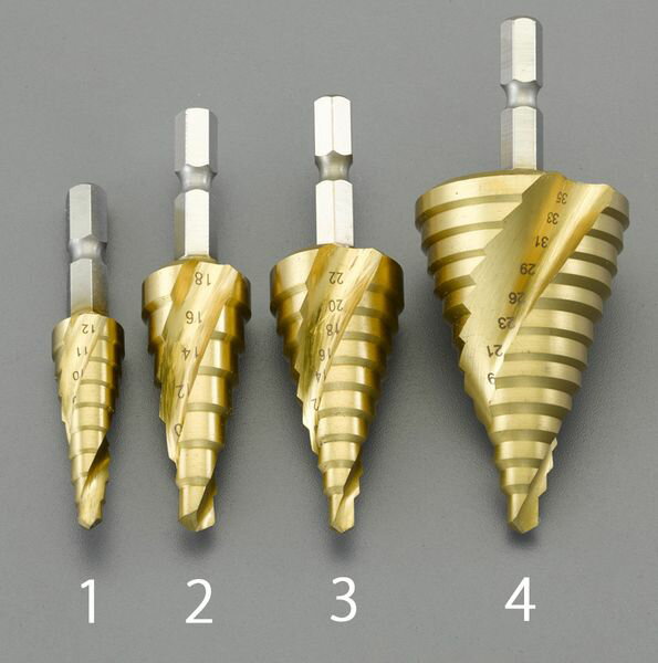 【メーカー在庫あり】 4-22mm ステップドリル(1/4"六角軸・H 000012292282 HD店