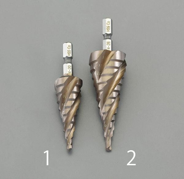 【メーカー在庫あり】 4-26mm ステップドリル(六角軸・HSSチタン 000012292288 HD店