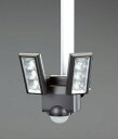 【メーカー在庫あり】 2灯 LEDセンサーライト(単2x4本) 000012295815 HD店