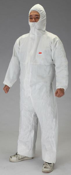 【メーカー在庫あり】 [M] 防護服(使い捨て/耐油性) 000012297689 HD店