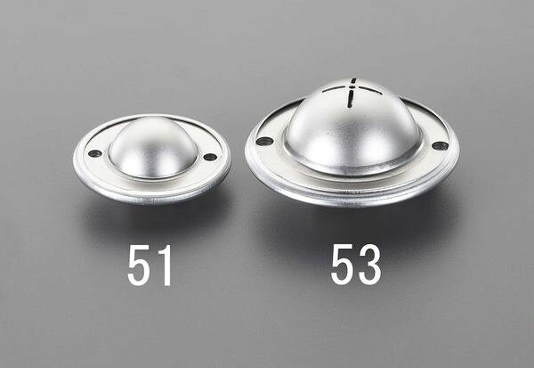 ヒロチー商事 ハーレー 楽天市場店の【メーカー在庫あり】 55.5x29.8mm [スチール製｣ボールキャスター EA986S-52 HD店｜アングル2