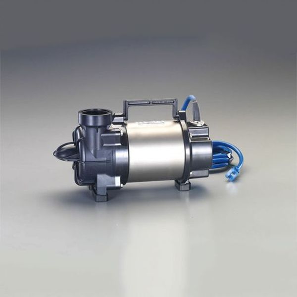 サイズ：150×342×220(H)mm最大吐出量：220L/分重量：6.7kg電源：単相100V周波数(Hz)：60出力(W)：250口径(φmm)：50全揚程(m)：2m付属品：キャブタイヤケーブル 地上銘板 ストレーナ 制御機器可搬時に便利なハンドル付接液金属部は錆に強いステンレス材を使用。池の取水や定水位の水槽の排水、狭い会所やU字溝の排水、業務用厨房排水に入数：1台EA345PG-60楽天 HD店　