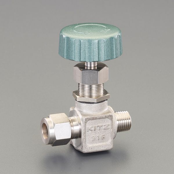 材質：ボディ：SUS316 ステム：SUS630 パッキン：PTFE ハンドル：亜鉛合金ダイカスト ガスケット：非石綿シート使用流体：水・油・ガス・化学薬品使用圧力：150℃以下の水・油・ガス・化学薬品：2.65MPa 100℃以下の水・油・ガス・化学薬品：2.94MPa -20℃〜常温の水・油・ガス・化学薬品：3.43MPa使用温度：-20〜150℃チューブ外径：3/8”取付ねじ：R1/4”可燃性ガス、毒性ガスへの使用不可入数：1個EA470CN-502楽天 HD店　