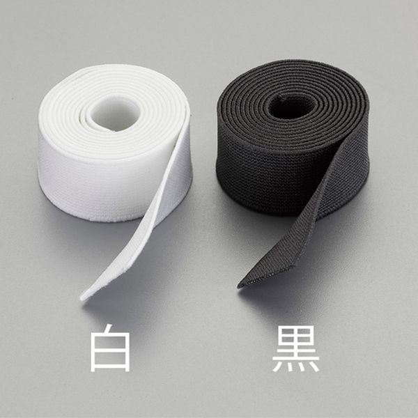 【メーカー在庫あり】 エスコ ESCO 80mm x 5m 平織ゴム (黒) EA628PV-322 HD店