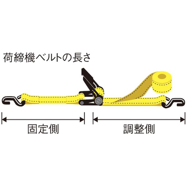 【メーカー在庫あり】 エスコ ESCO 75mmx 7.0m/2500Kg ベルト荷締機( EA982AB-56 HD店