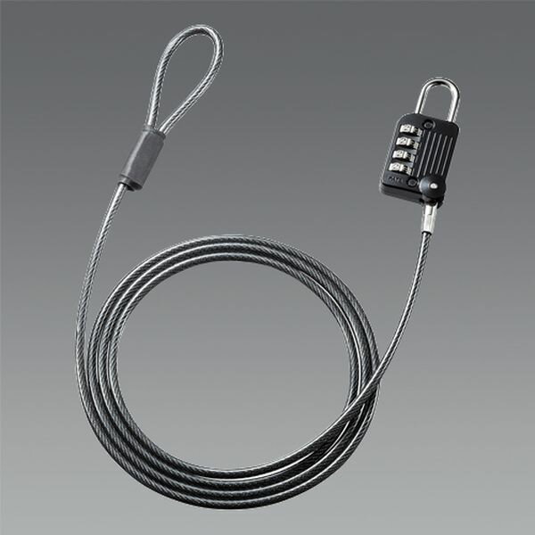 【メーカー在庫あり】 エスコ ESCO φ4.4mmx1.5m ワイヤーロック(ダイヤル錠 EA983TS-304 HD店