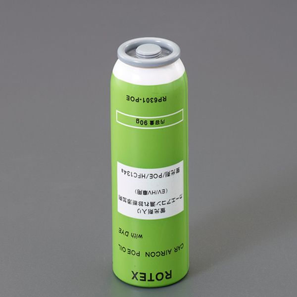 内容量(g)：90g(HFC134a：58g、蛍光剤入POEオイル：32g)入数：1缶蛍光剤入りのため、UVライトを当てると漏れ部が蛍光色に光り、漏れ箇所の特定が容易にできます。POEオイル使用のため、EV・HV車用となります。EA994M...