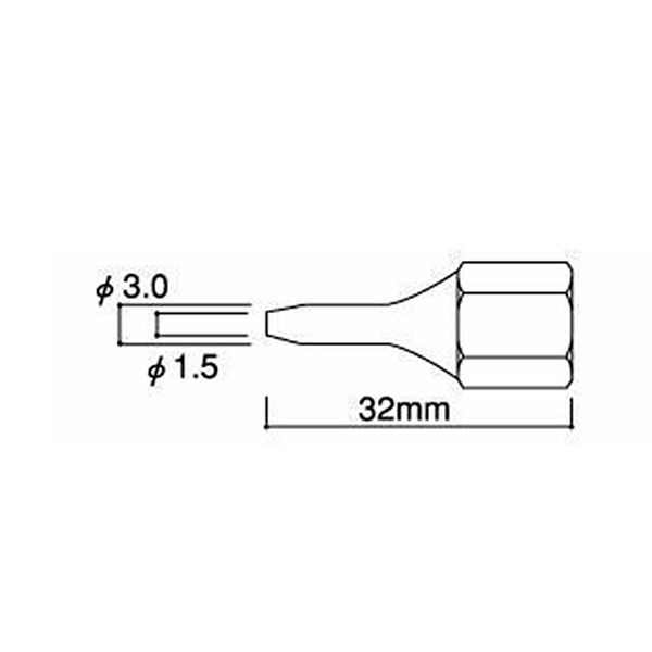 Other - 【メーカー在庫あり】 エスコ ESCO EA305HF-2用 φ1.5x32mm 替ノズル 000012329856 HD店
