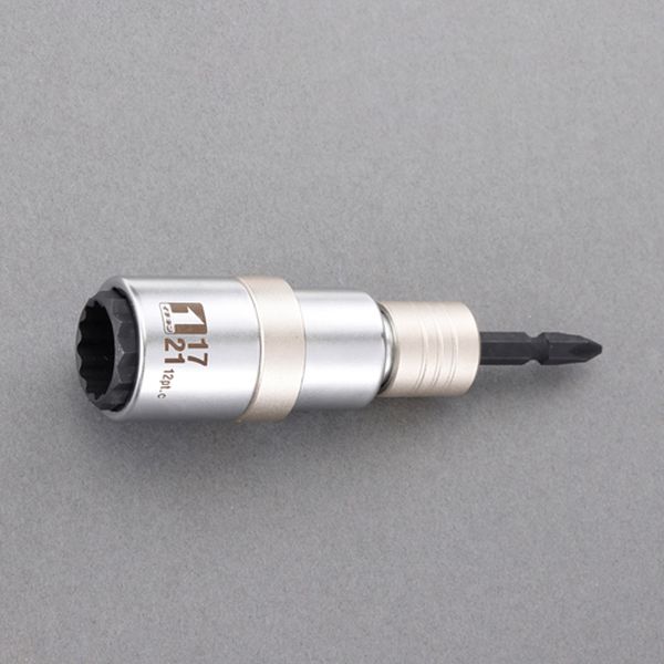 【メーカー在庫あり】 エスコ ESCO 19x24mm/6角 電ドルソケット(ビット交換式) 000012333355 HD店(4.0)