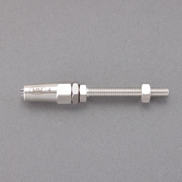 適合ワイヤー径：4mm全長：100mm材質：ケーシング・ターミナル・六角ボルト：SUS316 爪：SUS420（クロームメッキ） ゆるみ止ナット・座金：真鍮ねじ径：7/16-20UNF入数：1個000012333969楽天 HD店