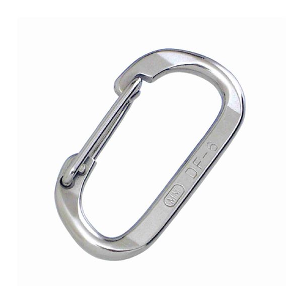 【メーカー在庫あり】 エスコ ESCO 52.5x30.0mm D型カラビナ(ステンレス製) 000012...