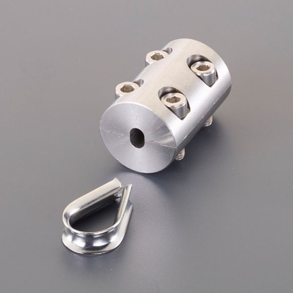 【メーカー在庫あり】 エスコ ESCO 5mm ワイヤークランプ(ステンレス製) 000012016958 HD店