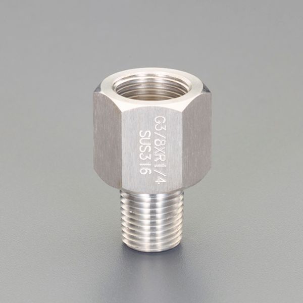 【メーカー在庫あり】 エスコ ESCO G1/4インチxG3/8インチ ジョイント継手(圧力計用/ステンレス) 000012335092 HD店