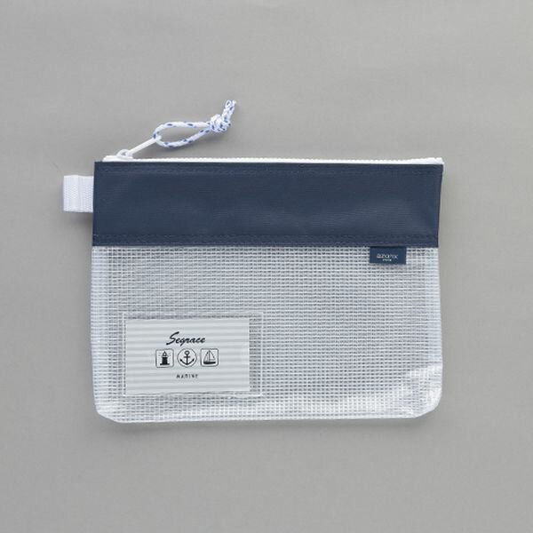 【メーカー在庫あり】 エスコ ESCO A5/190x250mm メッシュケース(ネイビー) 000012336265 HD店