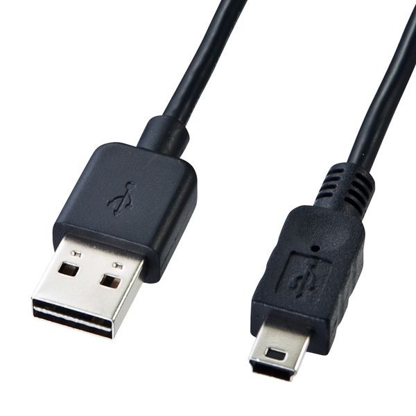 【メーカー在庫あり】 エスコ ESCO 0.5m両方挿せるUSBケーブル(A-ミニB5pin/2.0対応 000012337138 HD店