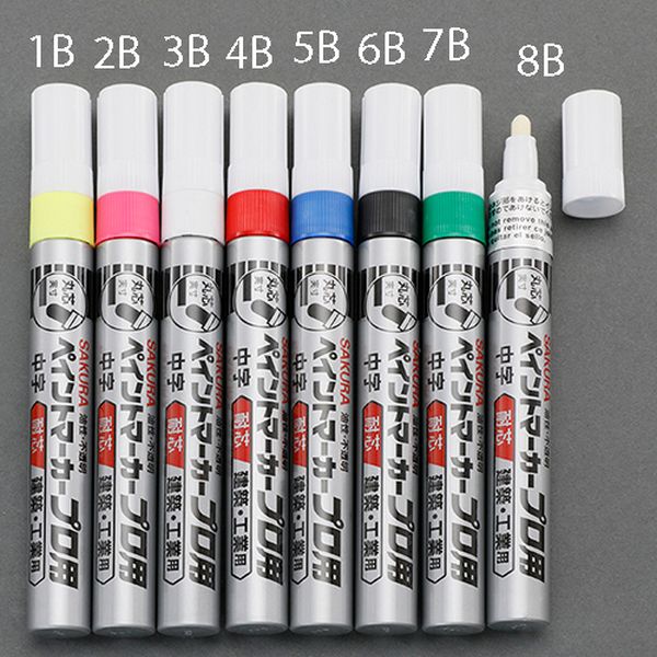 【メーカー在庫あり】 エスコ ESCO 赤/中字 油性ペイントマーカー(工業用/10本) 000012338315 HD店