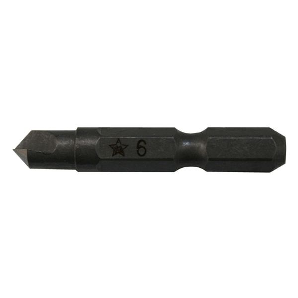 全長：42mm最大径：6mm軸丈：32mm六角シャンク：6.35mm（1/4”）重量：16g材質：高速度鋼（HSS）先端角度：90°適用材：鉄・アルミ・樹脂・一般木材適用機種：インパクトドライバ14.4V以上 ドリルドライバ14.4V以上 電気ドリル適正回転数：3000rpm以下注意事項：アルミ材に使用する場合は、溶着する恐れがありますので油類を塗布しながら作業されることをおすすめします鉄・アルミ・樹脂・木材などの穴あけ後のバリ取りや皿ビスなどの面取りに使用できます。ハイス鋼で高耐久ですノンコーティング1枚刃入数：1本000012327264楽天 HD店　