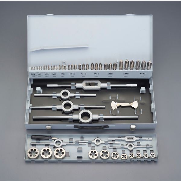 Other - 【メーカー在庫あり】 エスコ ESCO M3-M20/54個組 タップダイスセット(HSS/ISO) 000012339821 HD店