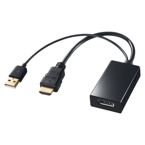 【メーカー在庫あり】 エスコ ESCO HDMI-DisplayPort 変換アダプター 000012341503 HD店
