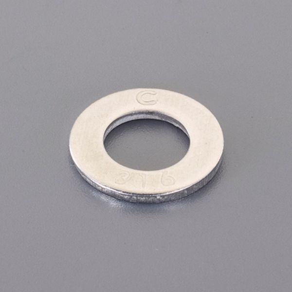 【メーカー在庫あり】 エスコ ESCO M12 平ワッシャー(ステンレス製/10枚) 00001234...