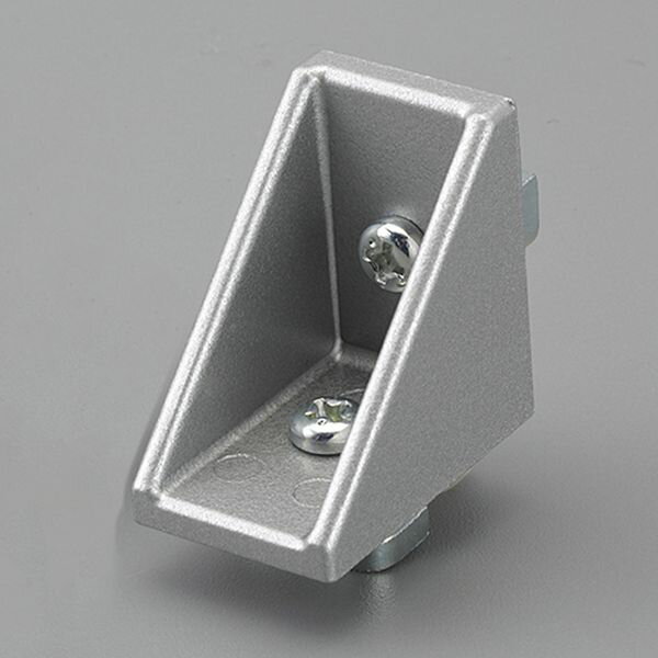 【メーカー在庫あり】 エスコ ESCO 30角用 三角ブラケット(シルバー/ローター付) 000012345029 HD店