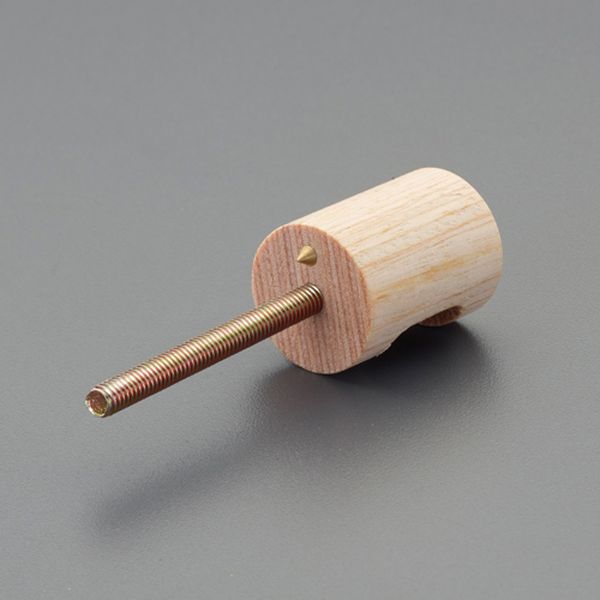 【メーカー在庫あり】 エスコ ESCO φ25x30mm/M4 つまみ(木製/ねじ込み式) 000012343967 HD店