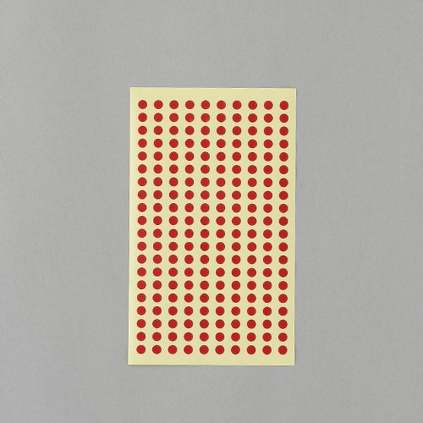 【メーカー在庫あり】 エスコ ESCO φ 5mm/1800片 カラーラベルシール(赤/9枚) 000012344871 HD店