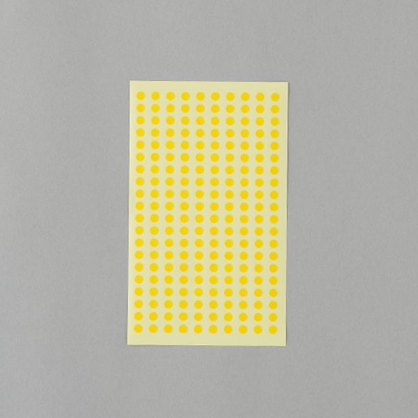 【メーカー在庫あり】 エスコ ESCO φ 5mm/1800片 カラーラベルシール(黄/9枚) 000012344874 HD店