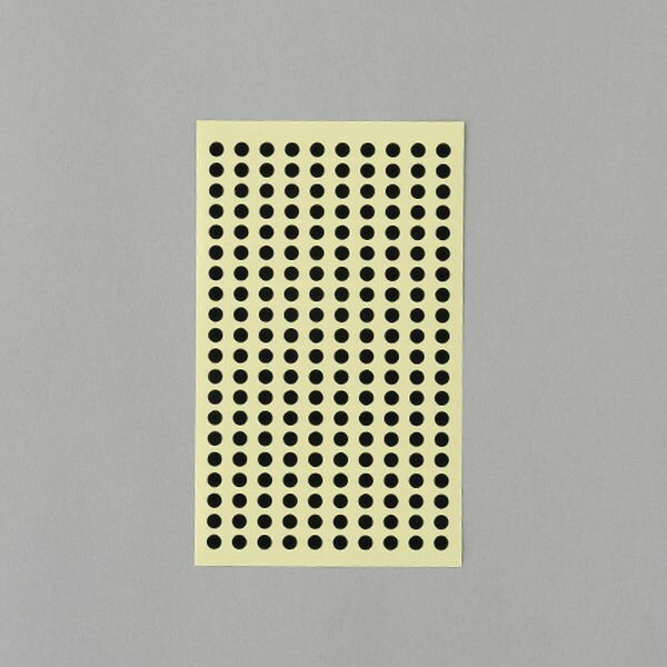 【メーカー在庫あり】 エスコ ESCO φ 5mm/1800片 カラーラベルシール(黒/9枚) 000012344879 HD店