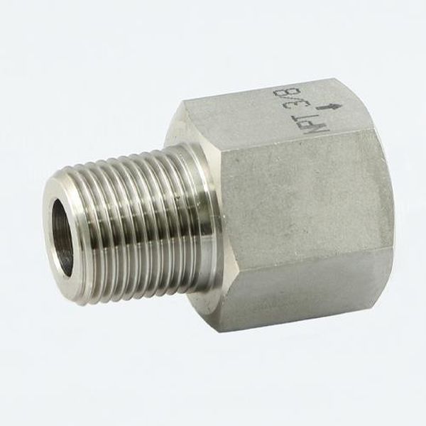 ●使用圧力…20.6MPa以下●使用温度…-50〜150℃●ねじ径（雄）…R1”(PT)●ねじ径（雌）…NPT1”●全長…60mm●材質…SUS304●重量(g)…419●RoHS指令相当品※画像はサイズ違い商品です。EA141AY-208楽天 HD店