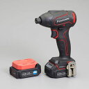 【メーカー在庫あり】 エスコ ESCO DC10.8V/2.0Ah インパクトドライバー(赤/充電式) EA813PA-41 HD店