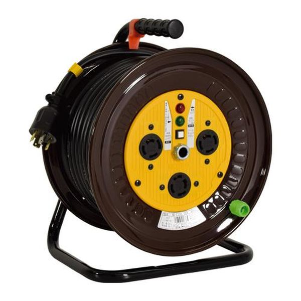 【メーカー在庫あり】 エスコ ESCO AC200V／20A／30m コードリール（三相・ロック式・アース付） EA815..