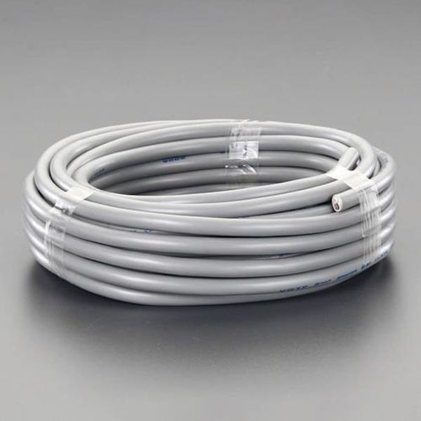 【メーカー在庫あり】 エスコ ESCO 300V/12A/ 50m ビニールキャブタイヤケーブル(黒) EA940AG-7 HD店